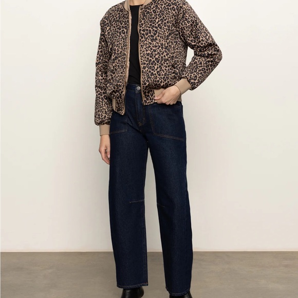 NWT Sanctuary Monroe Sateen Long Sleeve Bomber Jacket (size large) - Picture 4 of 11